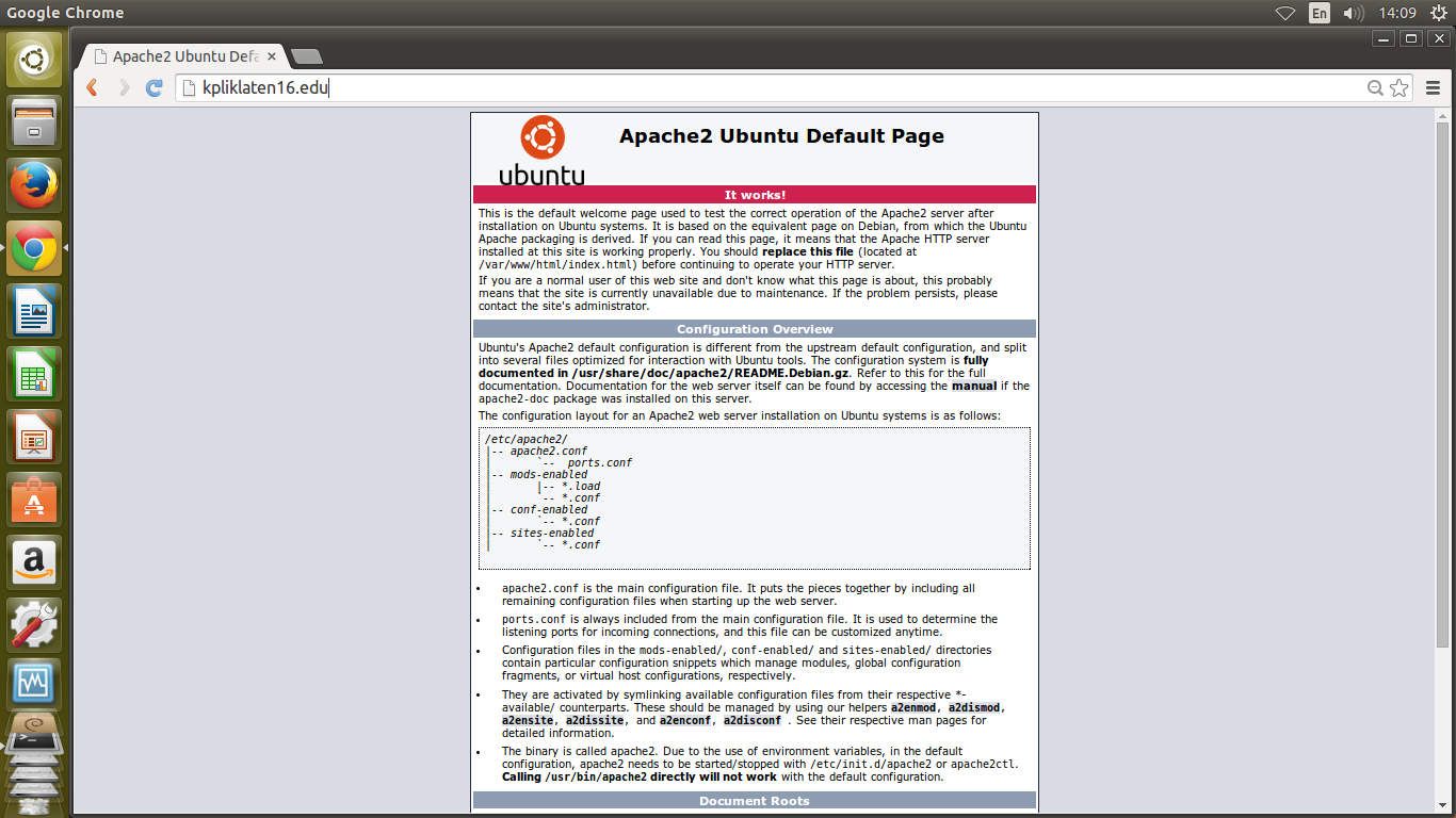 Проверка apache2 Ubuntu default Page. +° страница по умолчанию Apache 2 +Ubuntu это работает. Apache2 OPENSUSE default Page.